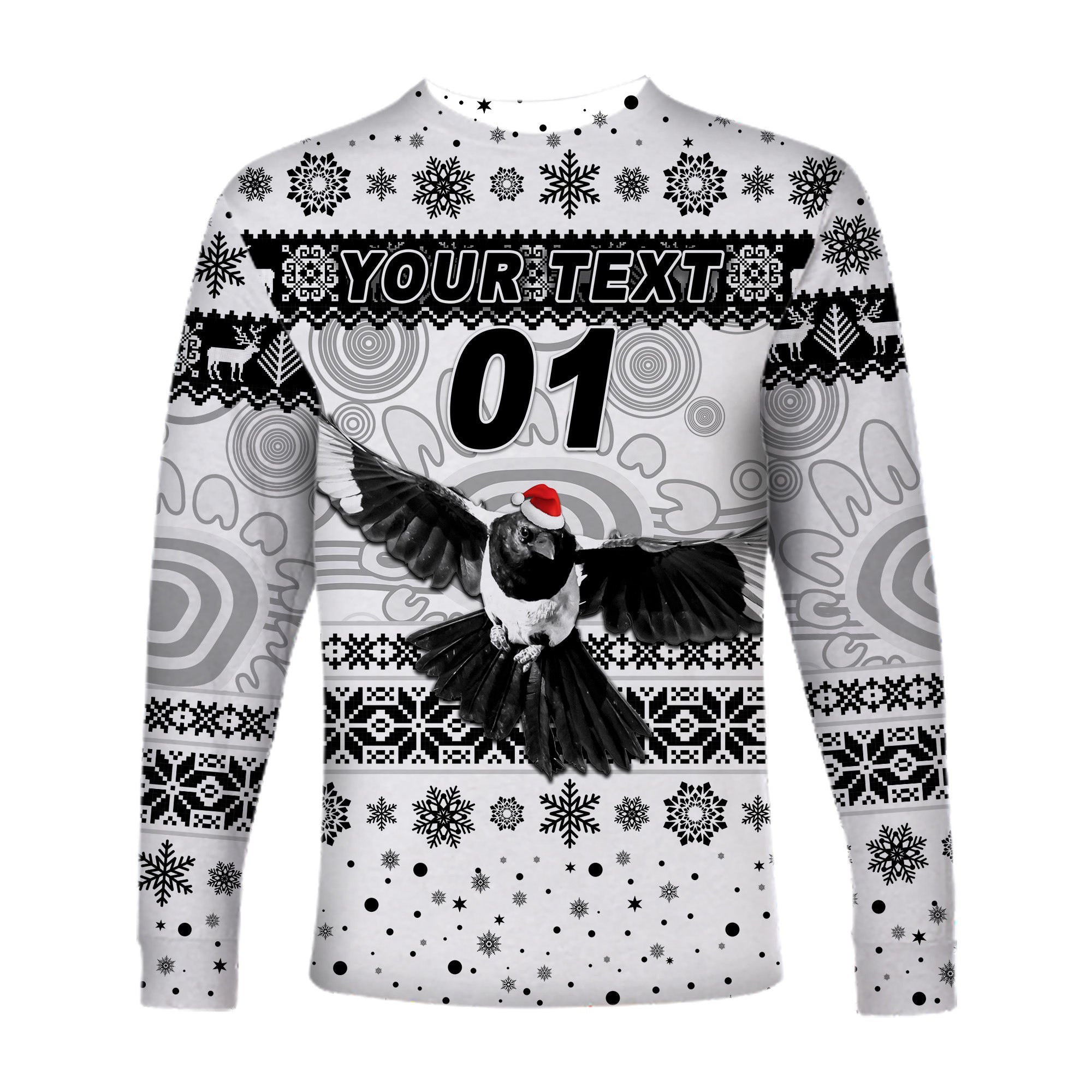 custom-personalised-yuendumu-magpies-football-club-long-sleeve-shirt-christmas-simple-style-white