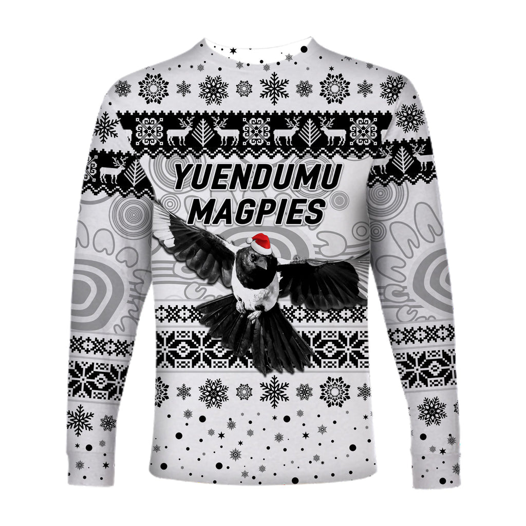 yuendumu-magpies-football-club-long-sleeve-shirt-christmas-simple-style-white