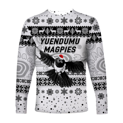 yuendumu-magpies-football-club-long-sleeve-shirt-christmas-simple-style-white