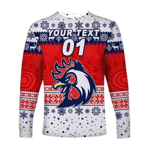 custom-personalised-sydney-roosters-long-sleeve-shirts-christmas-simple-style-white
