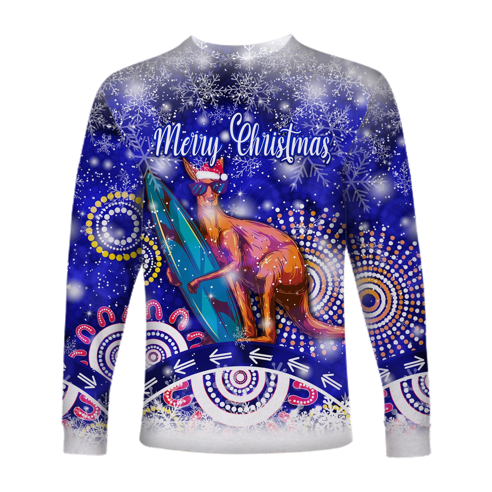 australian-kangaroo-christmas-long-sleeve-shirt-original-style-blue