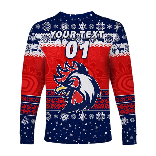 custom-personalised-sydney-roosters-long-sleeve-shirts-christmas-simple-style-blue