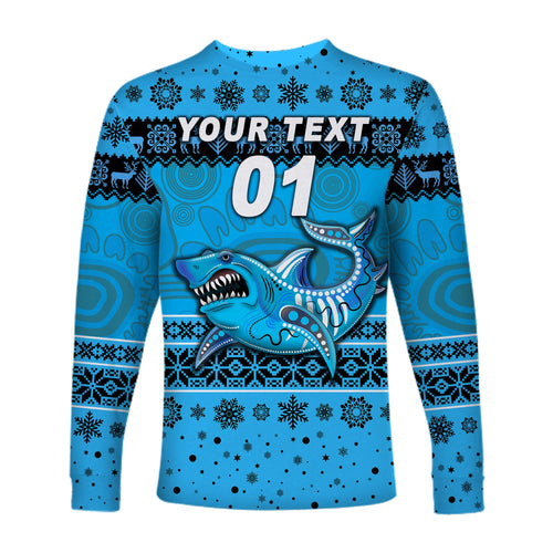 custom-personalised-cronulla-sutherland-sharks-long-sleeve-shirts-christmas-simple-style-blue