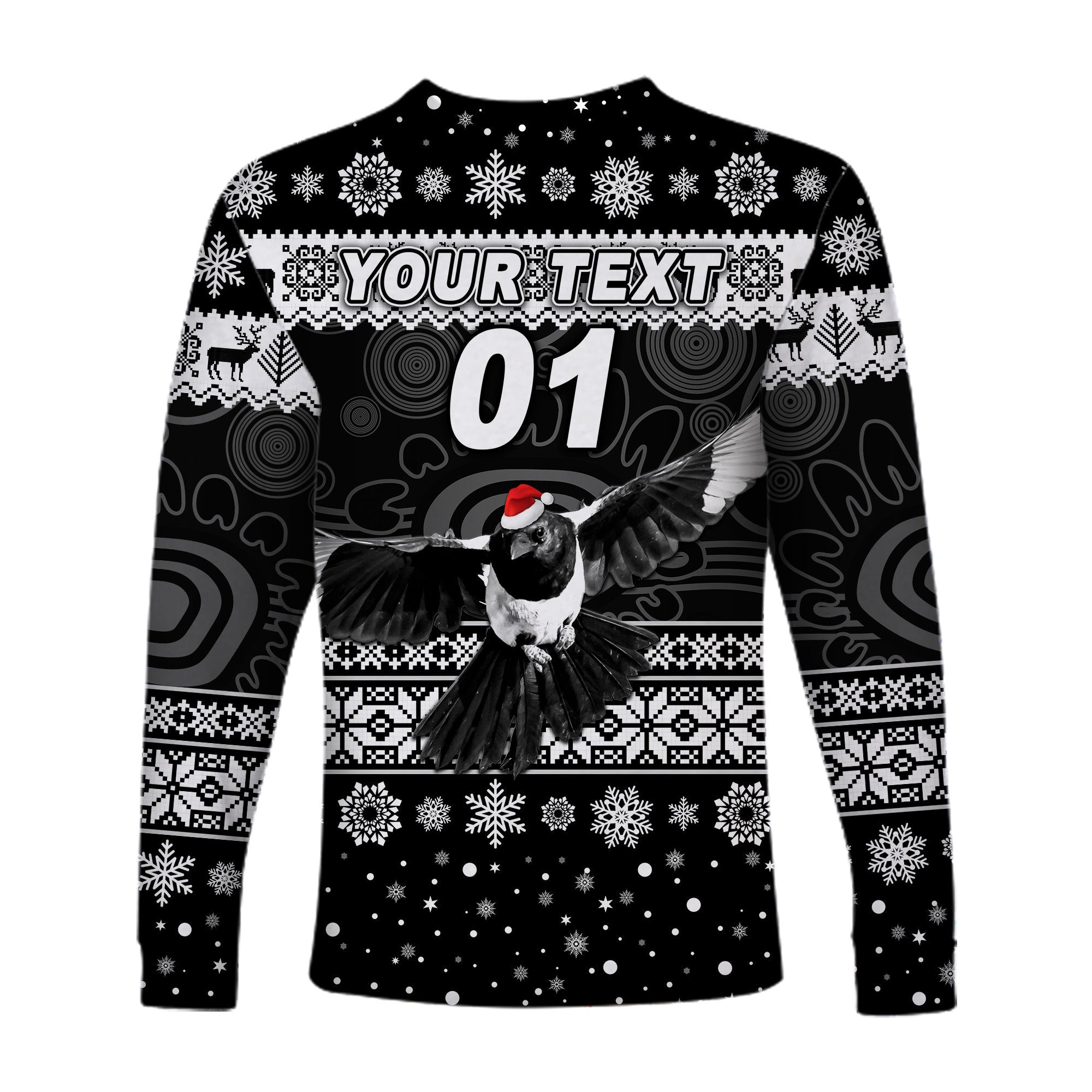 custom-personalised-yuendumu-magpies-football-club-long-sleeve-shirt-christmas-simple-style-black