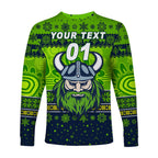 custom-personalised-canberra-raiders-long-sleeve-shirt-christmas-simple-style-navy-green