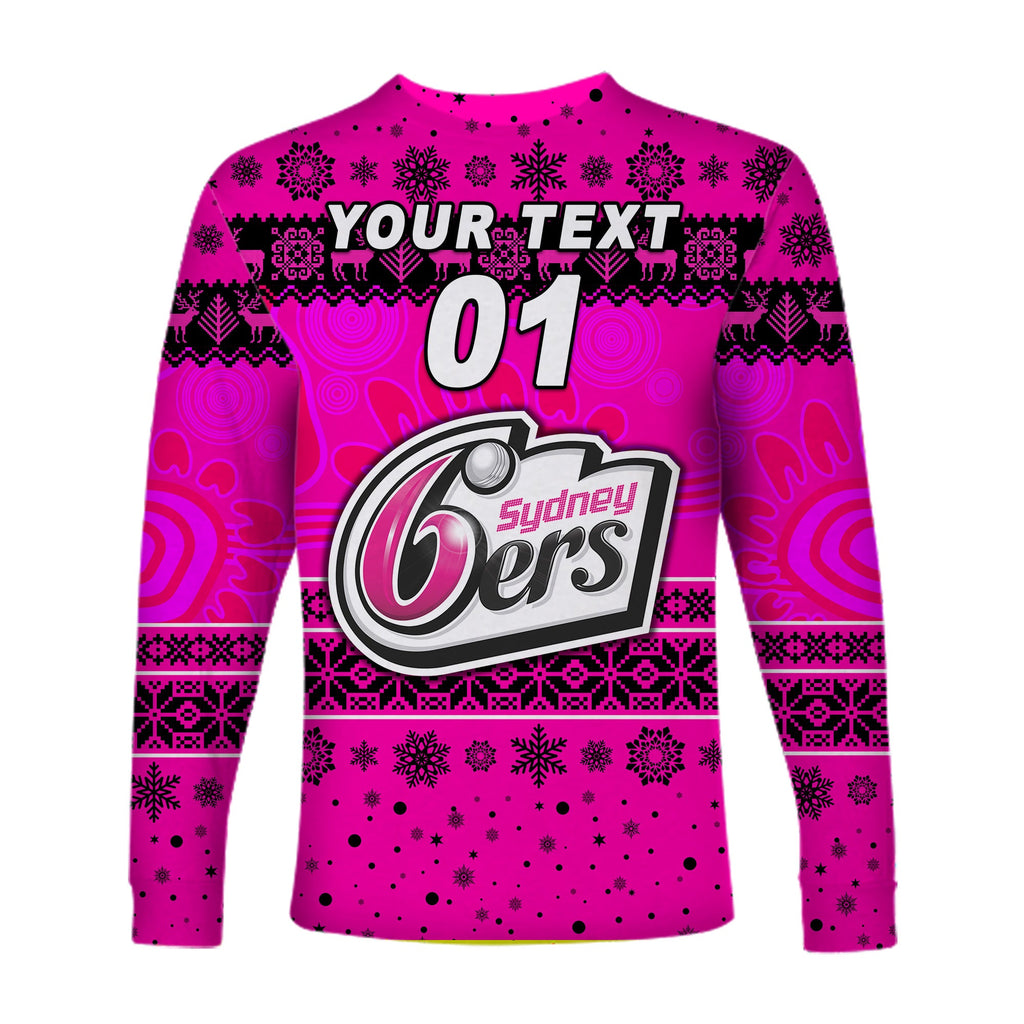 custom-personalised-sydney-sixers-long-sleeve-shirt-christmas-simple-style