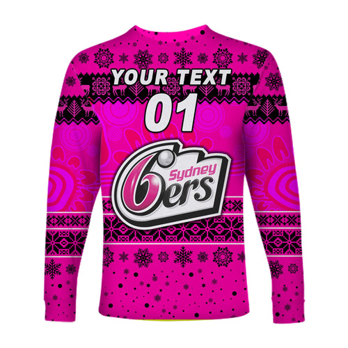 custom-personalised-sydney-sixers-long-sleeve-shirt-christmas-simple-style
