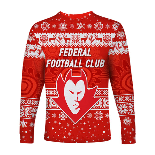 federal-football-club-long-sleeve-shirt-christmas-simple-style-red