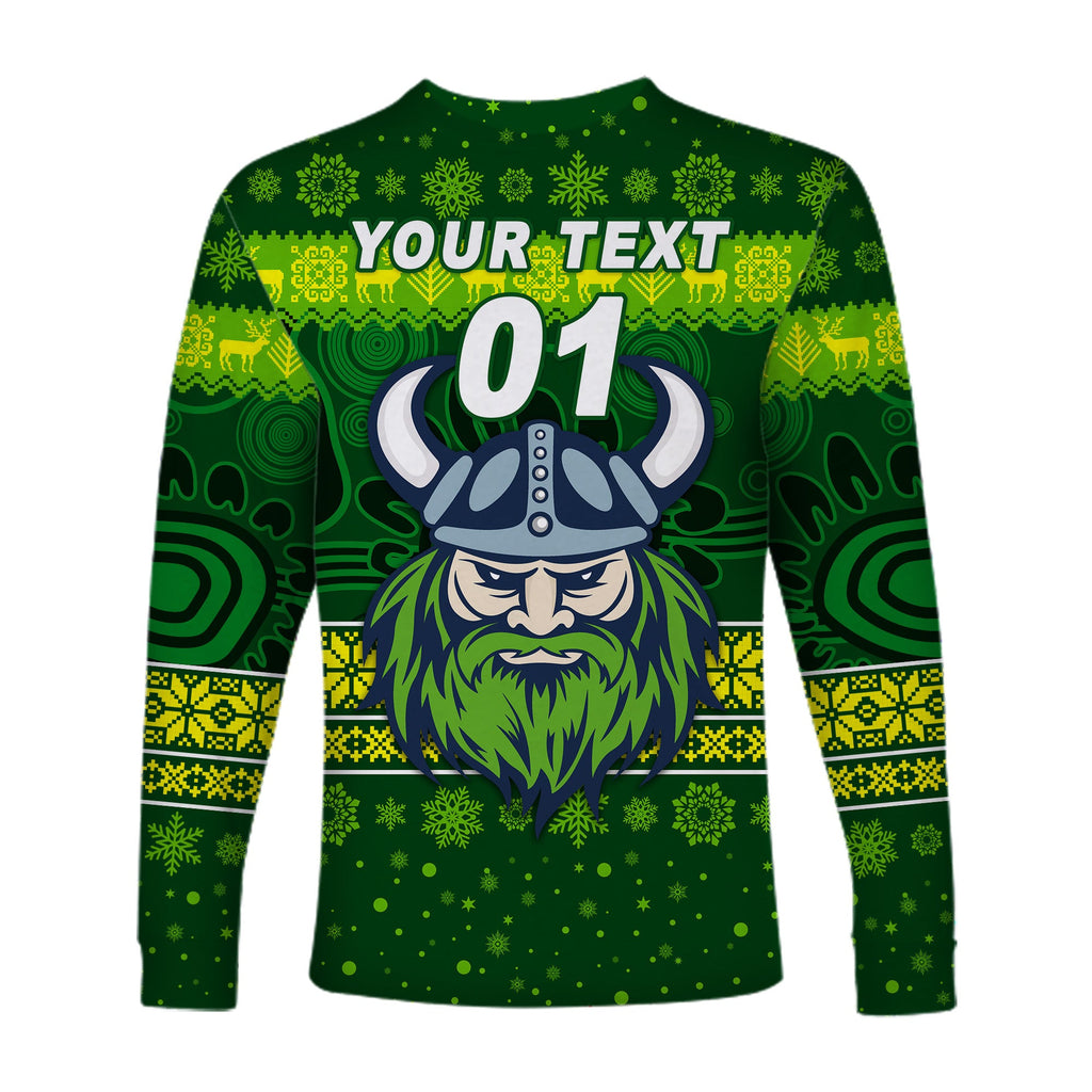 custom-personalised-canberra-raiders-long-sleeve-shirt-christmas-simple-style-dark-green