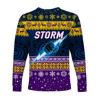 melbourne-storm-long-sleeve-shirts-christmas-simple-style-navy