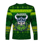 canberra-raiders-long-sleeve-shirts-christmas-simple-style-dark-green