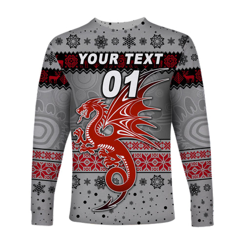 custom-personalised-st-george-illawarra-dragons-long-sleeve-shirts-christmas-simple-style-grey