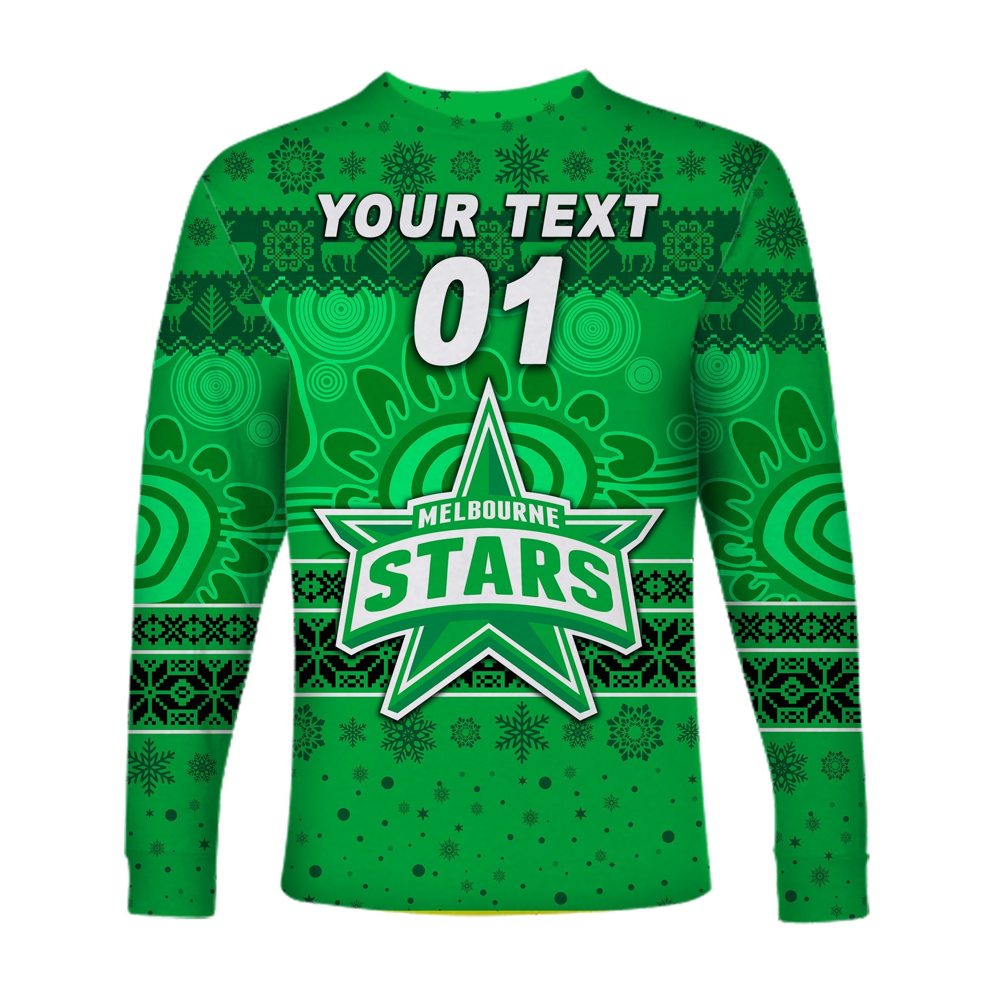 custom-personalised-melbourne-stars-long-sleeve-shirt-christmas-simple-style