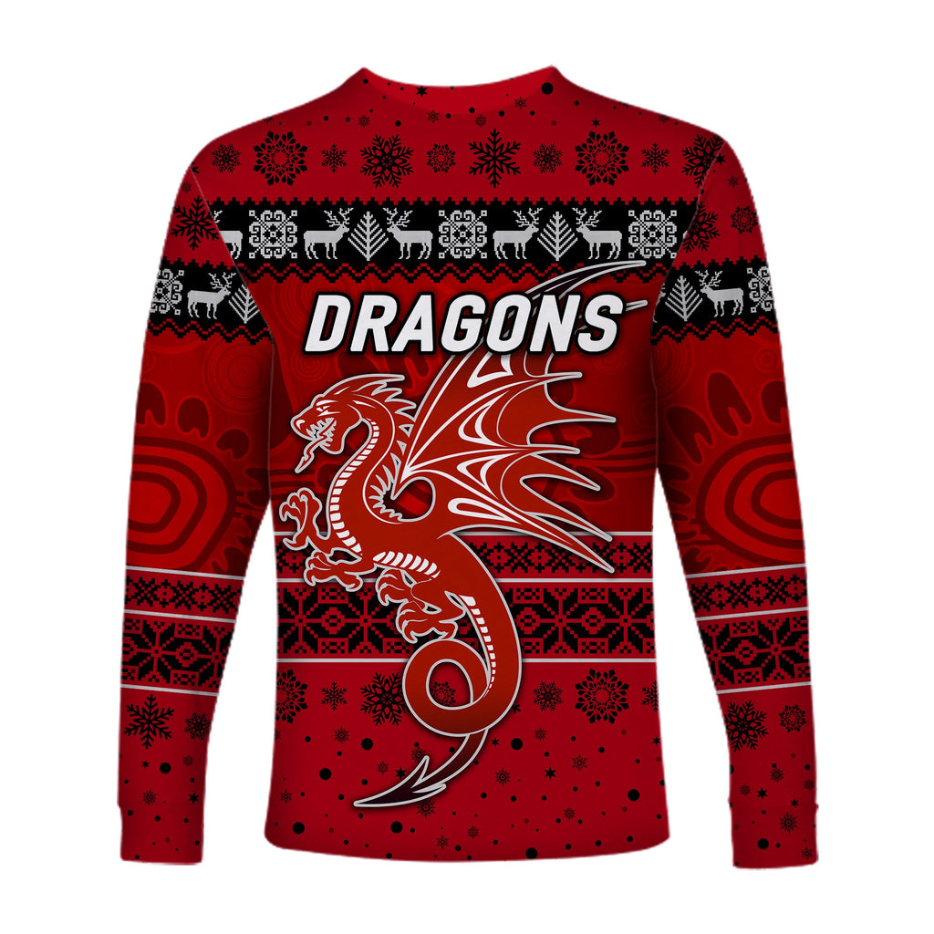 st-george-illawarra-dragons-long-sleeve-shirts-christmas-simple-style-red