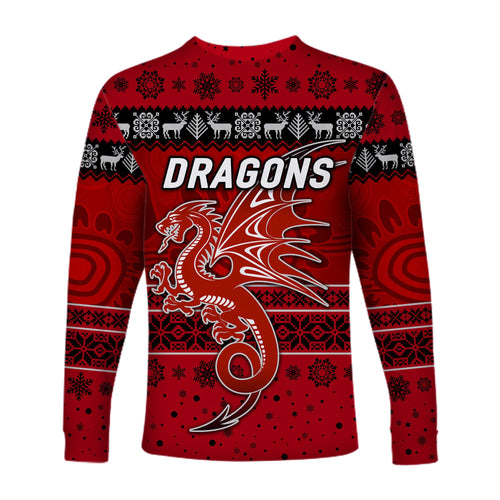 st-george-illawarra-dragons-long-sleeve-shirts-christmas-simple-style-red