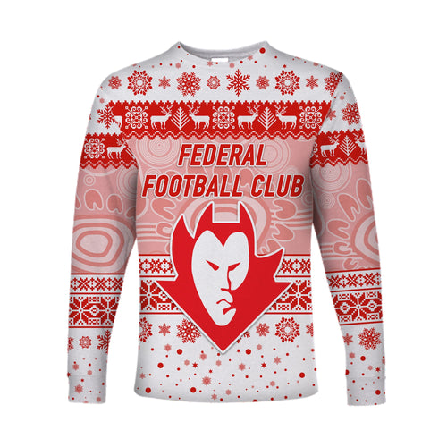 custom-personalised-federal-football-club-long-sleeve-shirt-christmas-simple-style-white