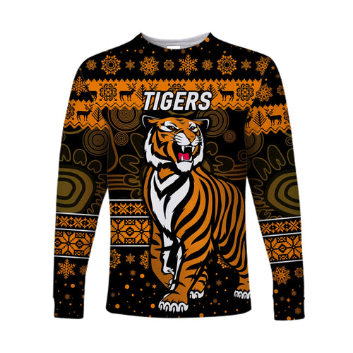 custom-personalised-wests-tigers-long-sleeve-shirts-christmas-simple-style