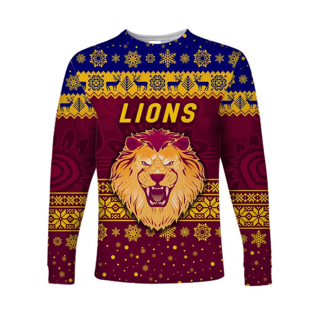 custom-personalised-brisbane-lions-long-sleeve-shirts-christmas-simple-style
