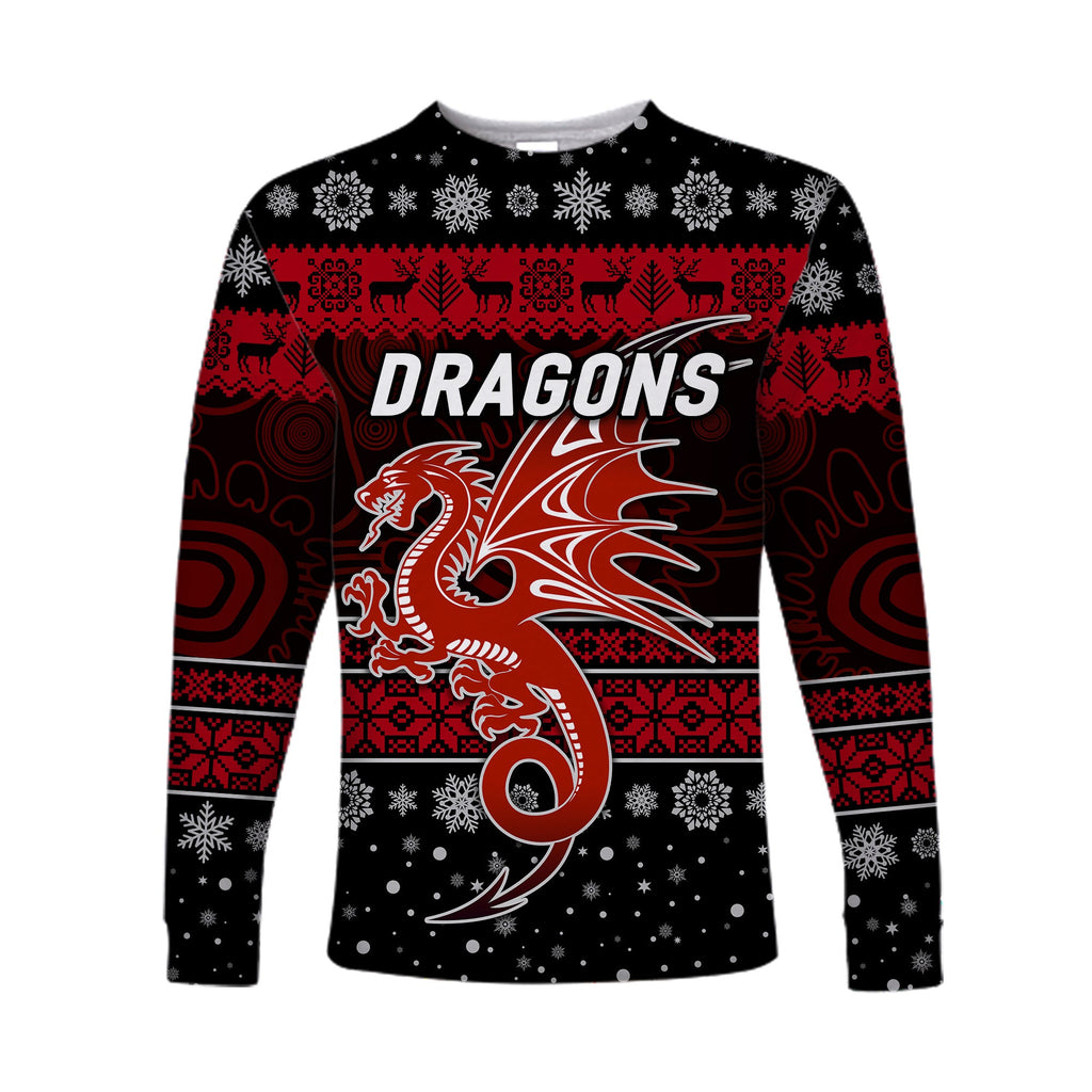 custom-personalised-st-george-illawarra-dragons-long-sleeve-shirts-christmas-simple-style-black