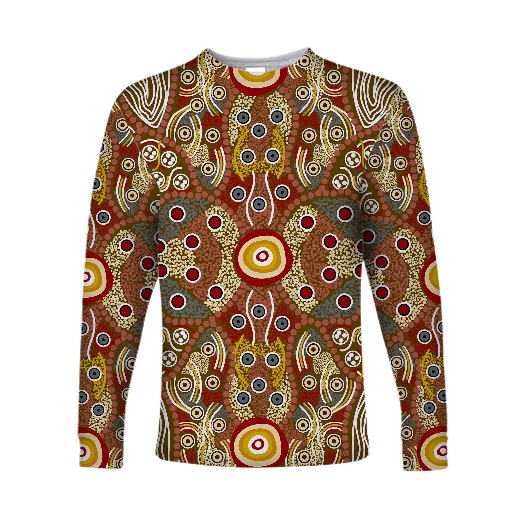 custom-personalised-aboriginal-art-dot-vibes-long-sleeve-shirt-indigenous-no-2