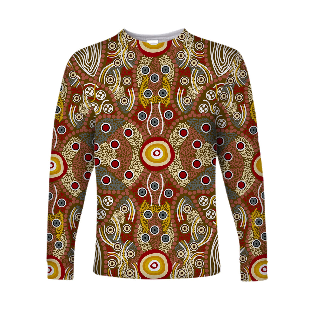 custom-personalised-aboriginal-art-dot-vibes-long-sleeve-shirt-indigenous-no-2