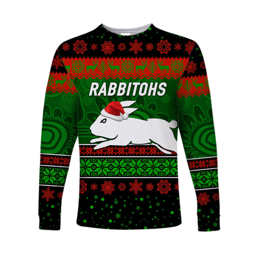 south-sydney-rabbitohs-long-sleeve-shirts-christmas-simple-style-black