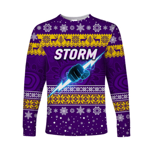 custom-personalised-melbourne-storm-long-sleeve-shirts-christmas-simple-style-purple