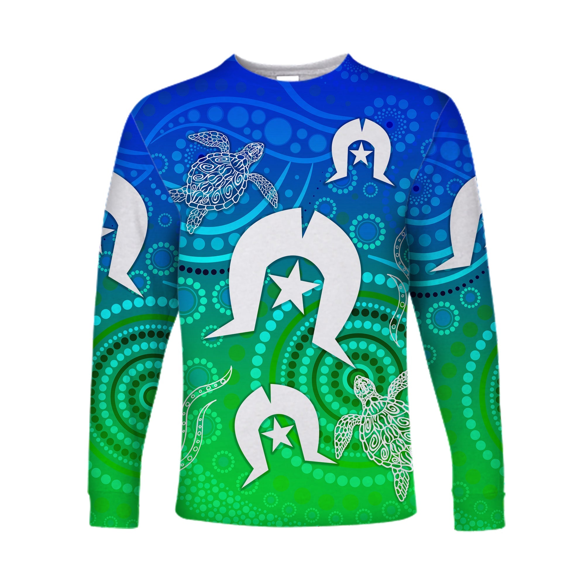 custom-personalised-aboriginal-torres-strait-islands-long-sleeve-shirt-simple-style