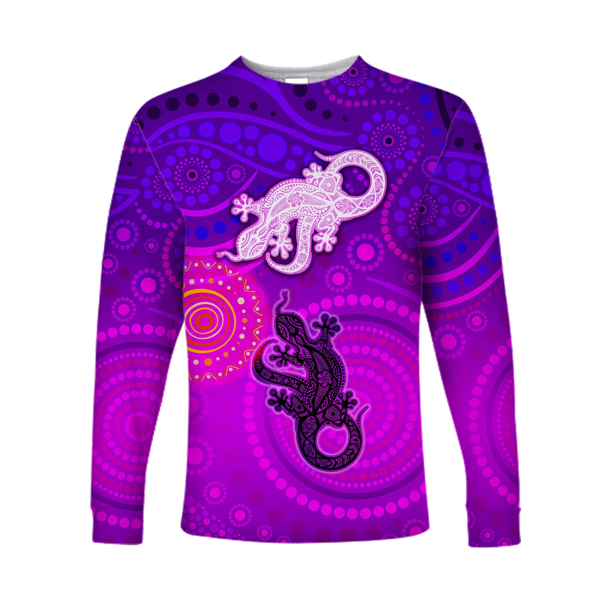 custom-personalised-aboriginal-art-lizards-long-sleeve-shirt-indigenous-unique-vibes