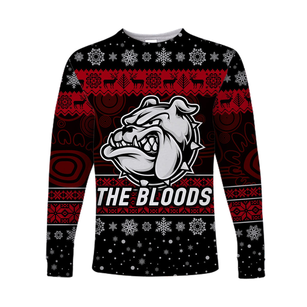custom-personalised-west-football-club-alice-springs-long-sleeve-shirt-christmas-the-bloods-simple-style-black