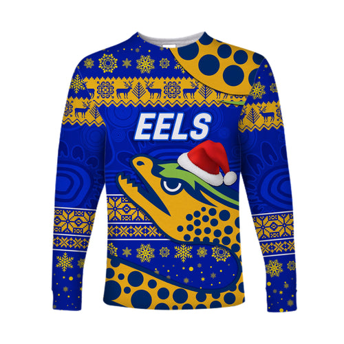 parramatta-eels-long-sleeve-shirts-christmas-simple-style-blue