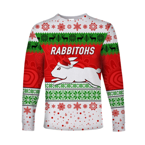 south-sydney-rabbitohs-long-sleeve-shirts-christmas-simple-style-white