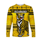 richmond-tigers-long-sleeve-shirts-christmas-simple-style-yellow