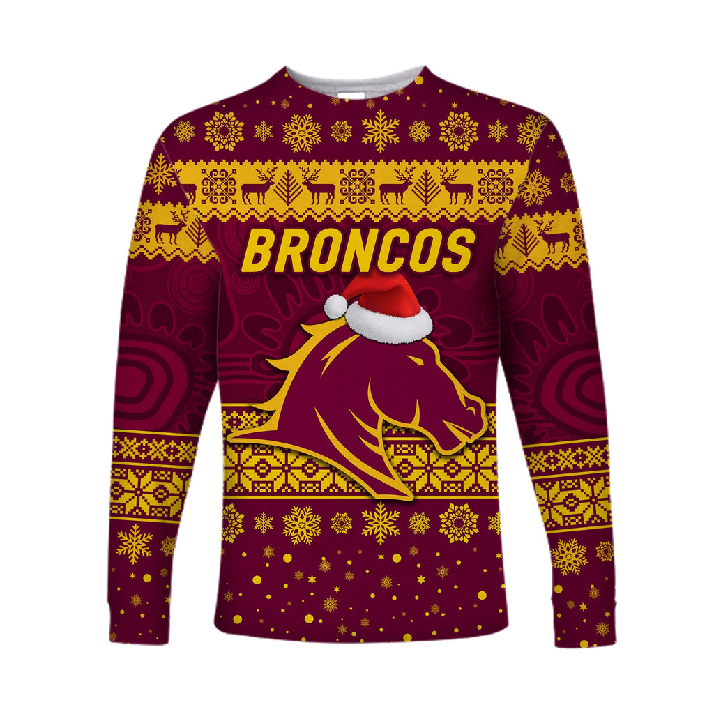 custom-personalised-brisbane-broncos-long-sleeve-shirts-christmas-simple-style