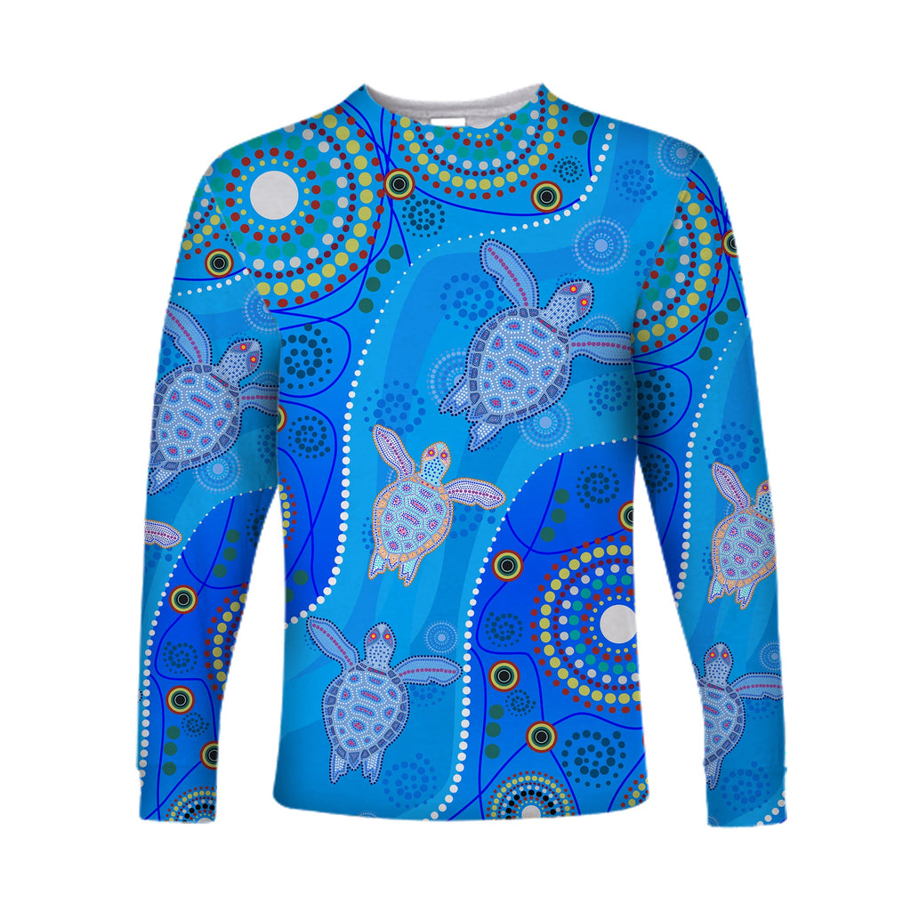 aboriginal-art-turtle-long-sleeve-shirt-indigenous-simple-vibes