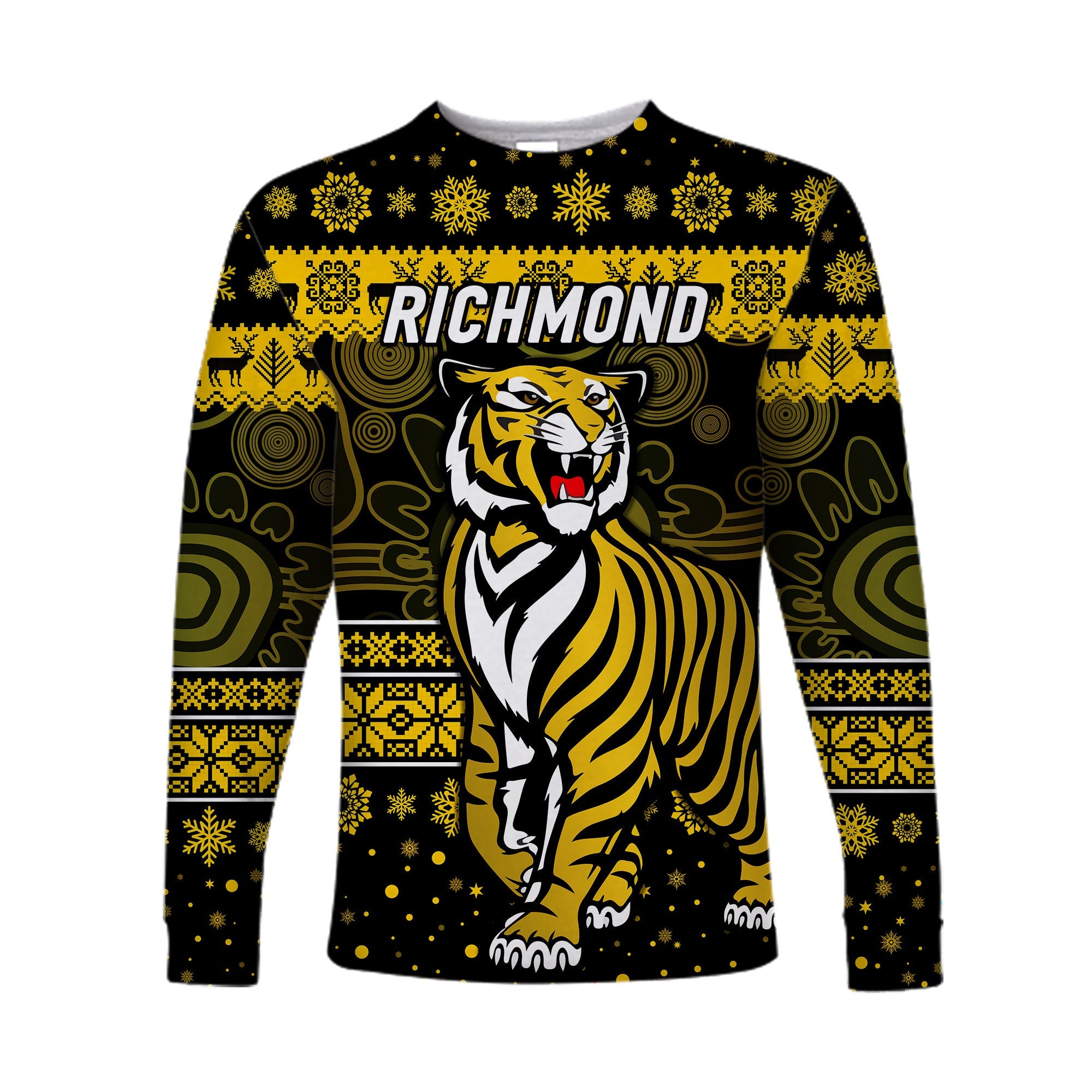 richmond-tigers-long-sleeve-shirts-christmas-simple-style