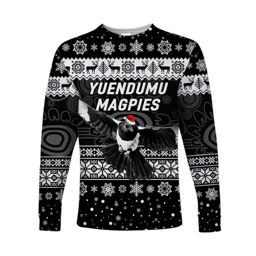 custom-personalised-yuendumu-magpies-football-club-long-sleeve-shirt-christmas-simple-style-black