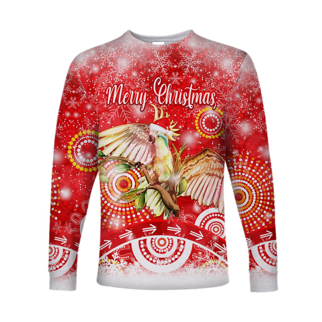 australia-cockatoo-christmas-long-sleeve-shirt-original-style-red