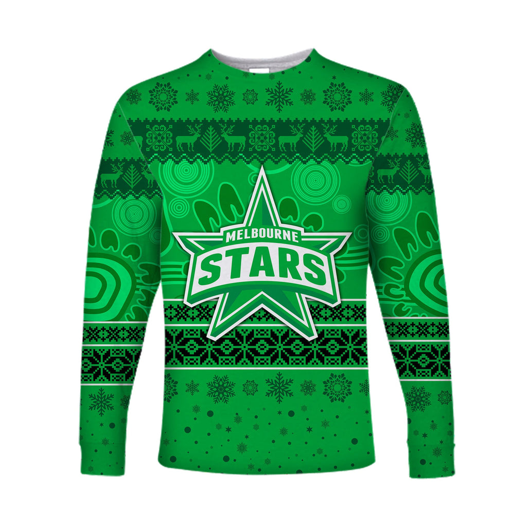 custom-personalised-melbourne-stars-long-sleeve-shirt-christmas-simple-style