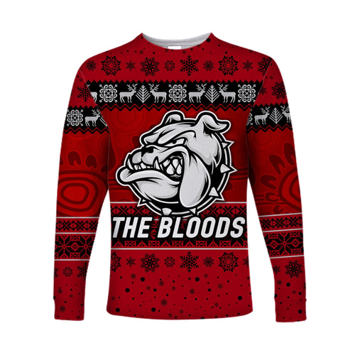 custom-personalised-west-football-club-alice-springs-long-sleeve-shirt-christmas-the-bloods-simple-style-red