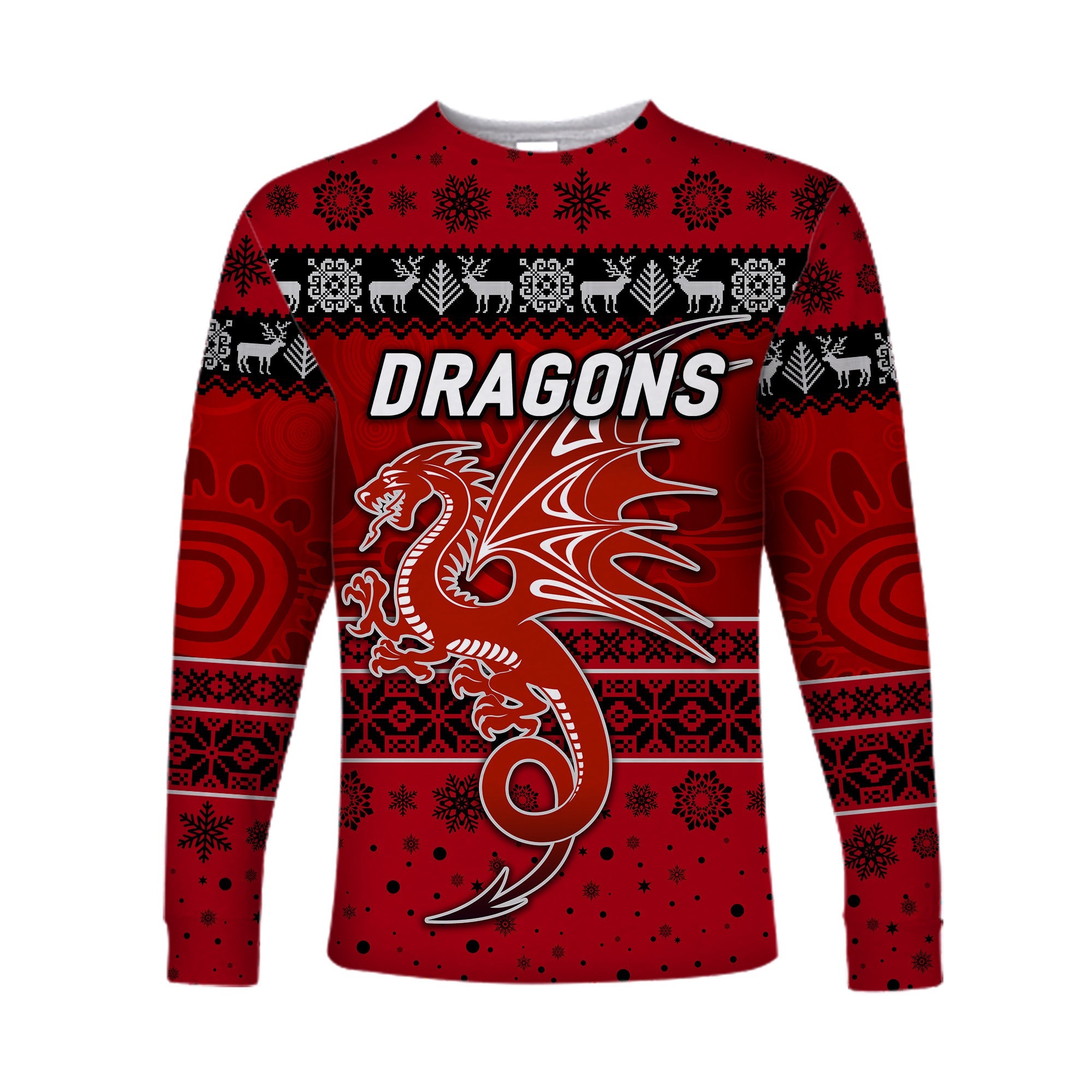 st-george-illawarra-dragons-long-sleeve-shirts-christmas-simple-style-red