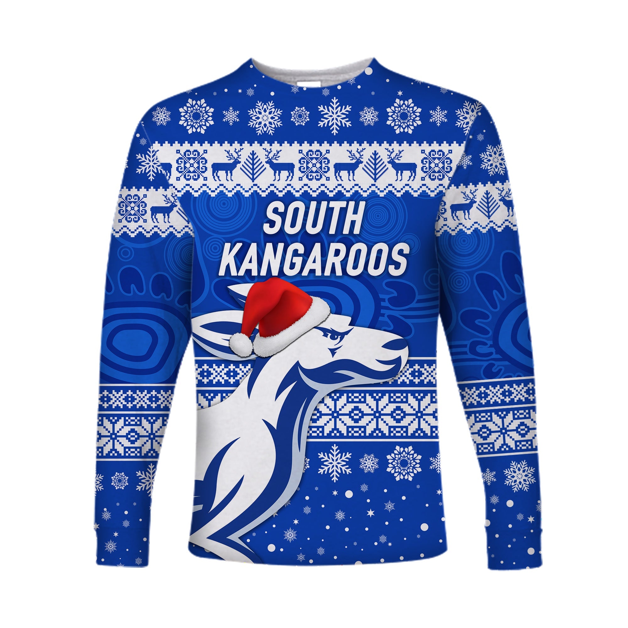 south-alice-football-club-long-sleeve-shirt-christmas-kangaroos-simple-style