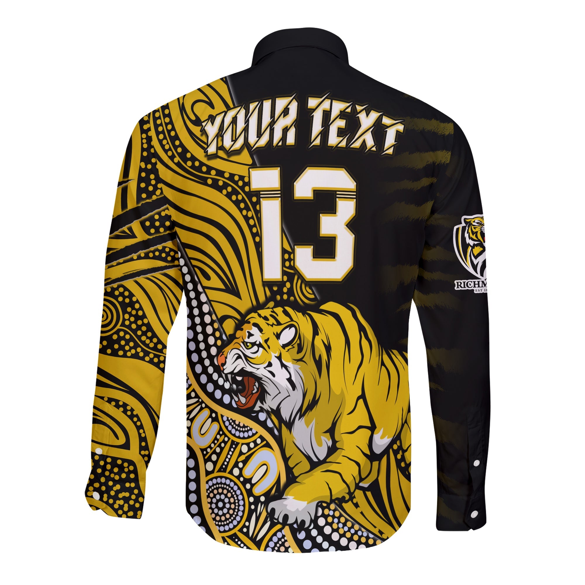 custom-text-and-number-richmond-football-long-sleeve-button-shirt-aboriginal-go-the-tigers-premiers