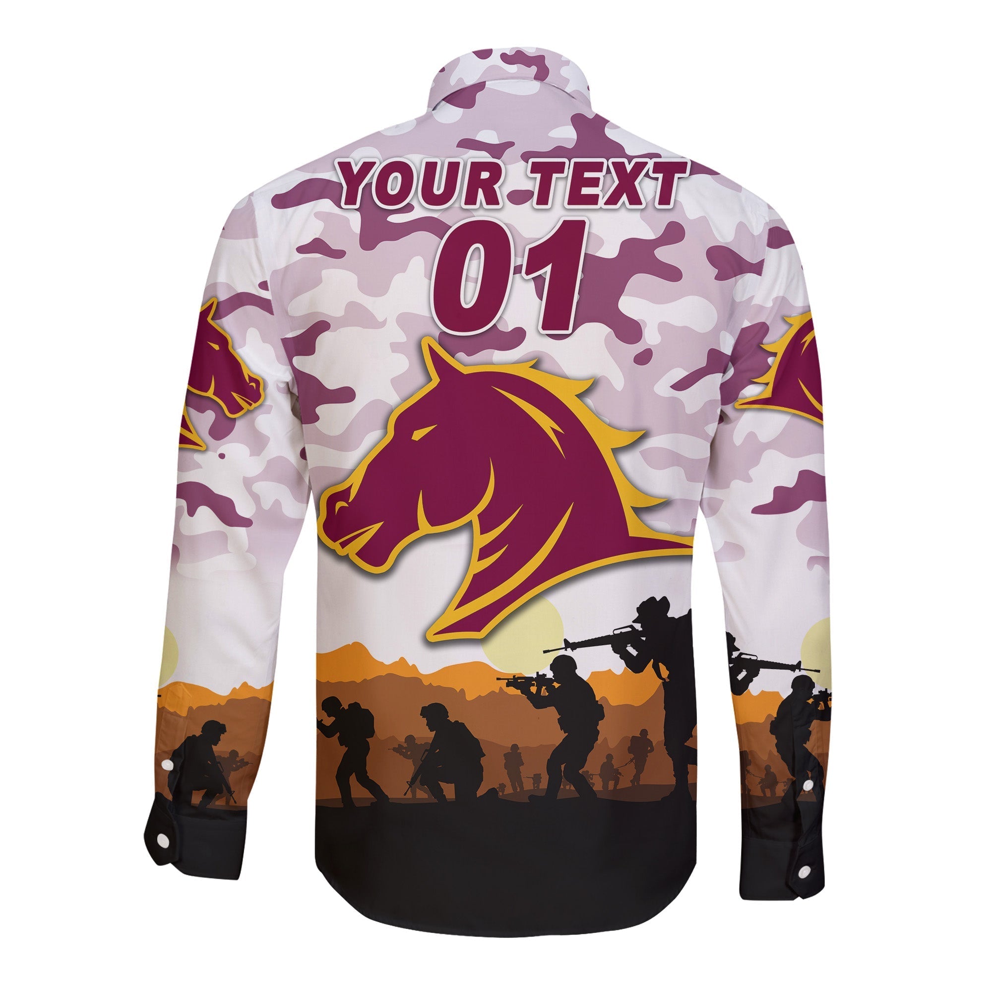 custom-personalised-brisbane-broncos-anzac-2022-long-sleeve-button-shirt-simple-style-white