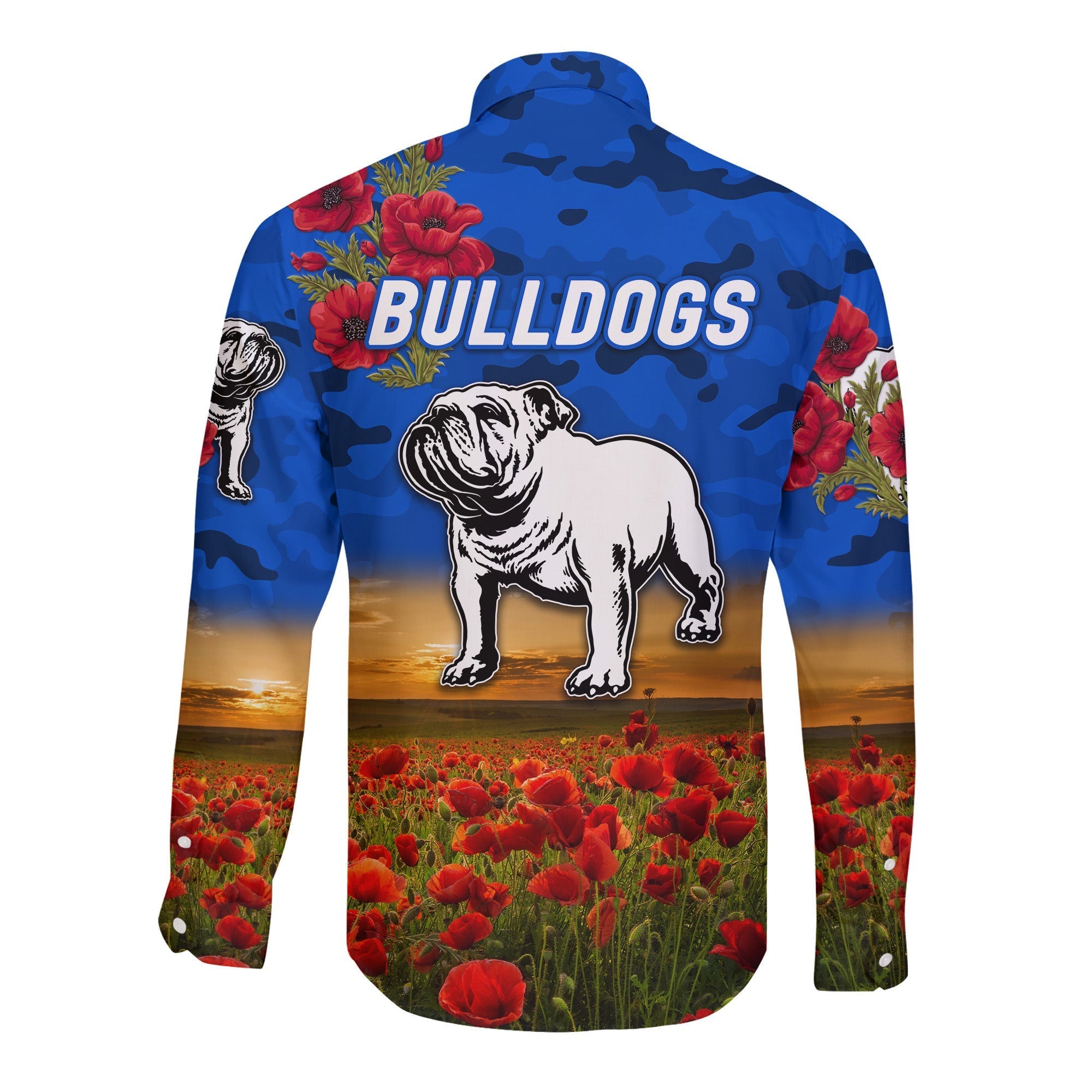 canterbury-bankstown-bulldogs-anzac-2022-hawaii-long-sleeve-button-shirt-poppy-flowers-vibes-blue