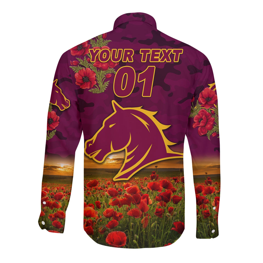 custom-personalised-brisbane-broncos-anzac-2022-long-sleeve-button-shirt-poppy-flowers-vibes
