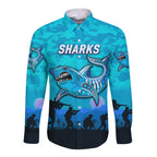 custom-personalised-cronulla-sutherland-sharks-anzac-2022-hawaii-long-sleeve-button-shirt-simple-style-blue