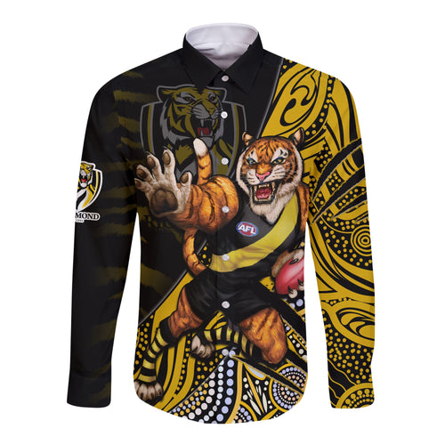 richmond-football-long-sleeve-button-shirt-aboriginal-go-the-tigers-mascot