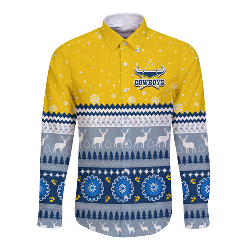 custom-personalised-cowboys-aboriginal-long-sleeve-button-shirt-christmas-north-queensland