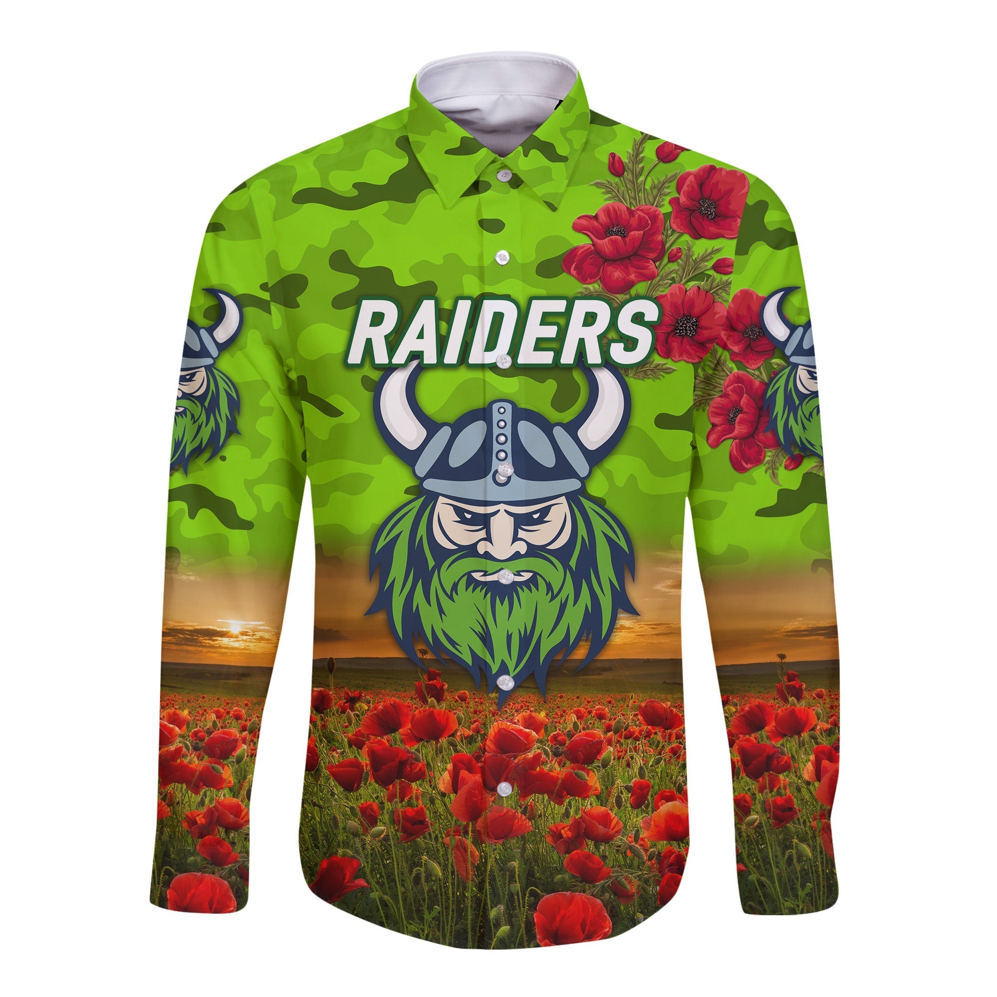 custom-personalised-canberra-raiders-anzac-2022-hawaii-long-sleeve-button-shirt-poppy-flowers-vibes